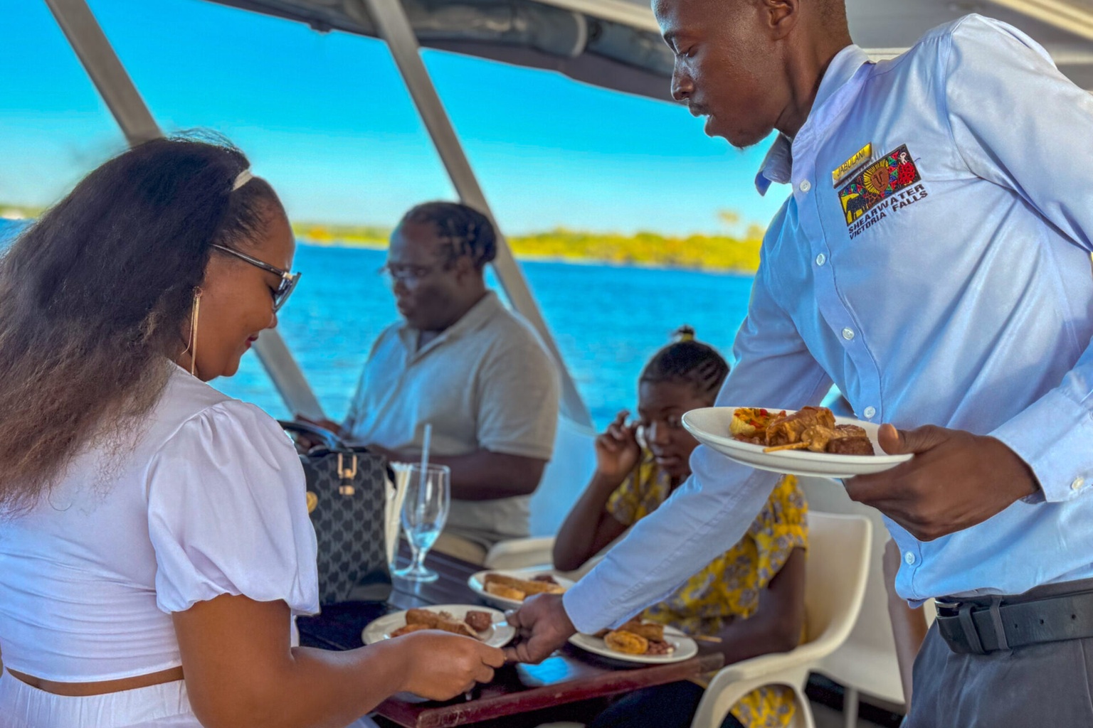 Livingstone Island Breakfast (Zambia)